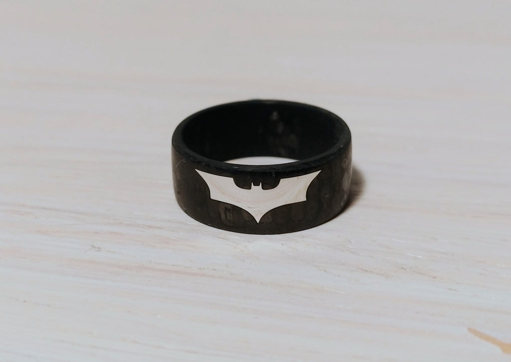 Bat Carbon Fiber Ring - DreamWood Custom