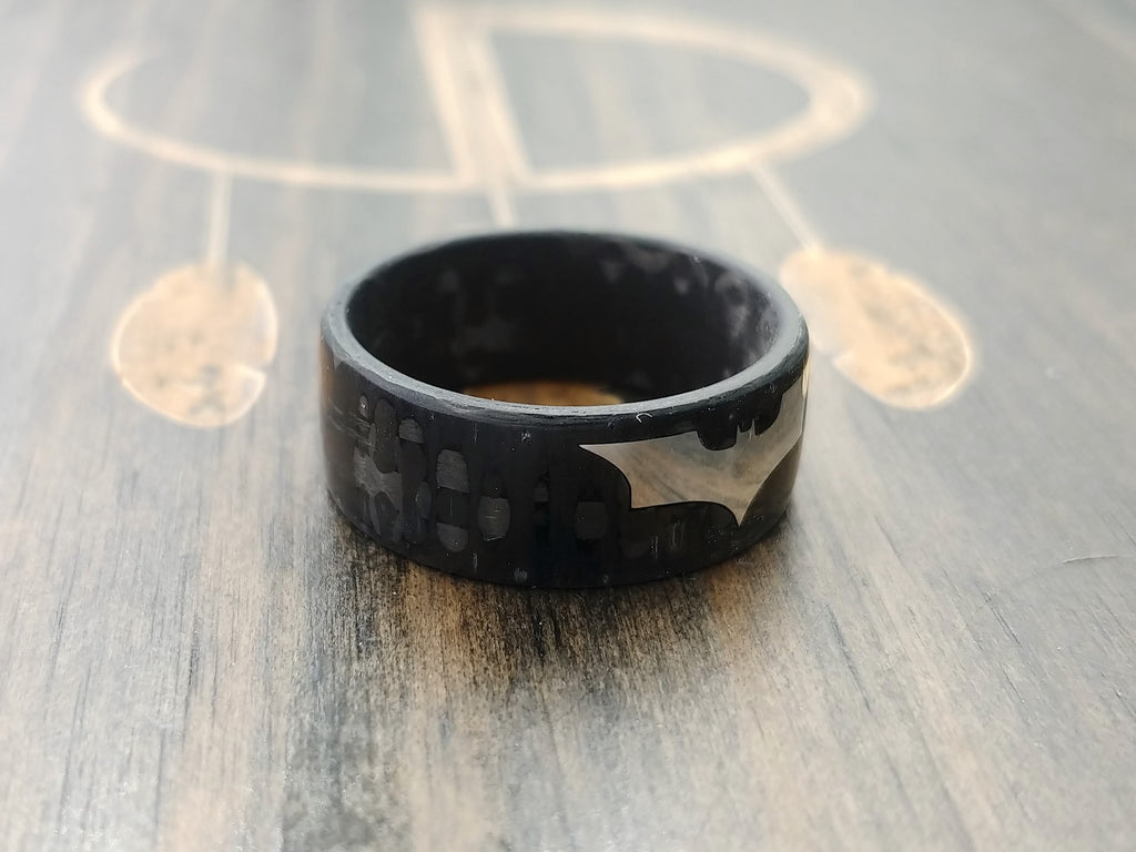 Bat Carbon Fiber Ring - DreamWood Custom
