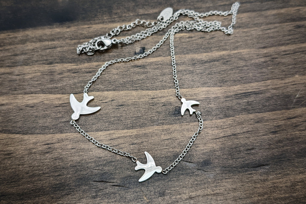 3 Birds - Stainless Steel Necklace - DreamWood Custom