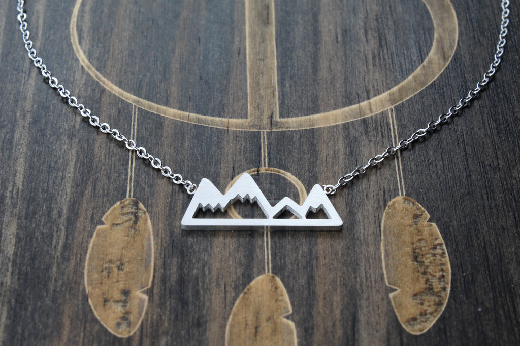 Mountain - Stainless Steel Necklace - DreamWood Custom
