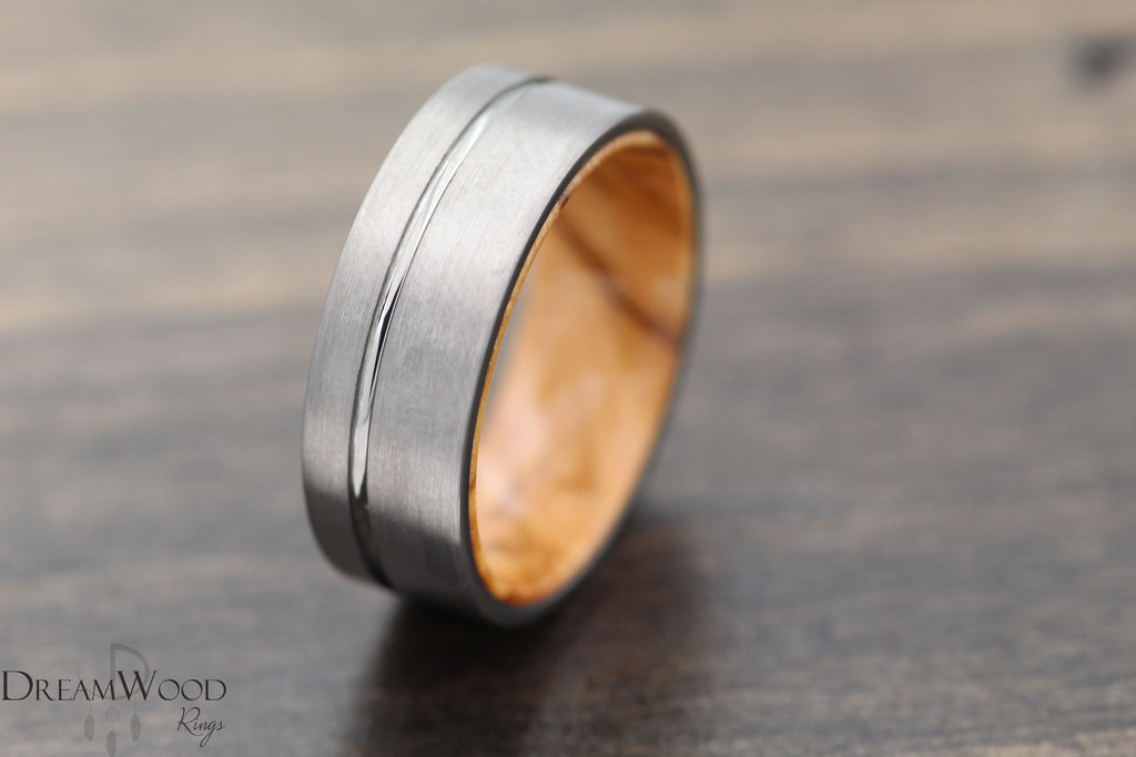 Silver Olive Ring - DreamWood Custom