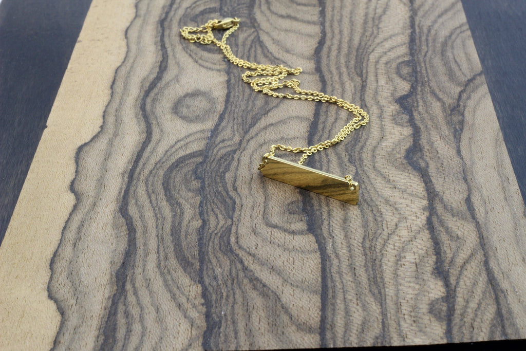 Lavish Gold Bar Necklace - DreamWood Custom