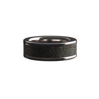 Custom men’s and women’s wedding band by Dream Wood Rings