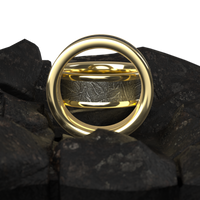 Custom men’s and women’s wedding band by Dream Wood Rings