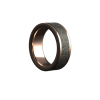 Custom men’s and women’s wedding band by Dream Wood Rings