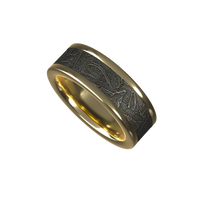 Custom men’s and women’s wedding band by Dream Wood Rings