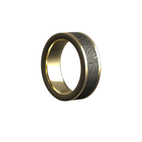 Custom men’s and women’s wedding band by Dream Wood Rings