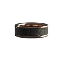Custom men’s and women’s wedding band by Dream Wood Rings