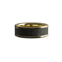 Custom men’s and women’s wedding band by Dream Wood Rings