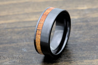 Custom men’s and women’s wedding band by Dream Wood Rings