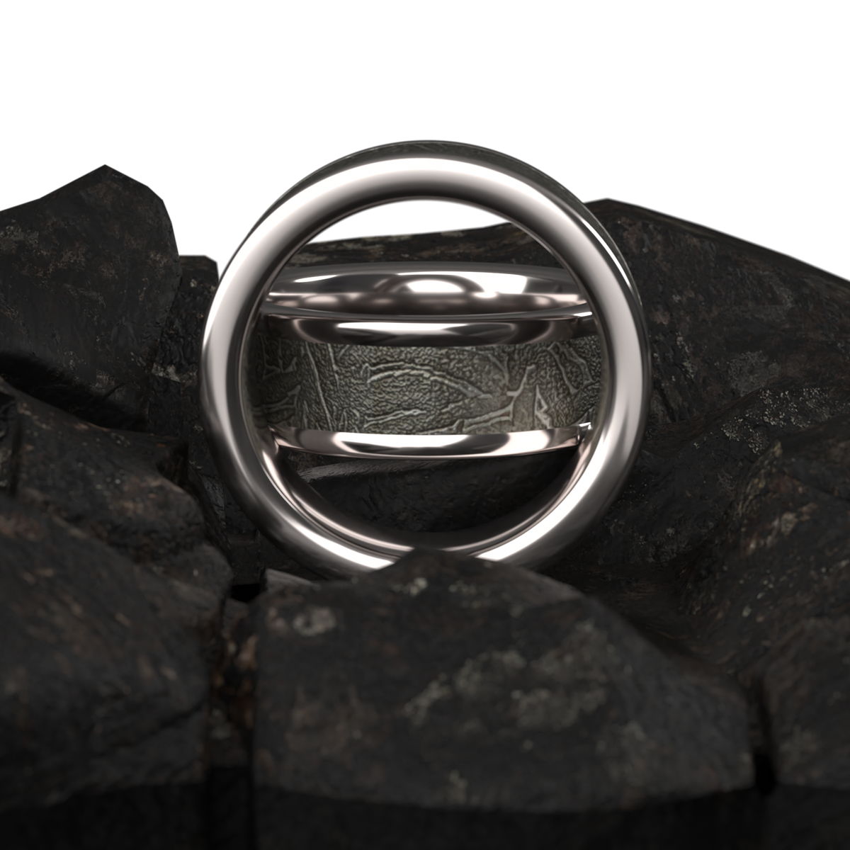Custom men’s and women’s wedding band by Dream Wood Rings