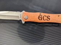 Engraved Wood Handle Knife - The Perfect Groomsmen Gift - DreamWood Custom