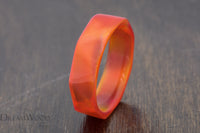 Custom men’s and women’s wedding band by Dream Wood Rings