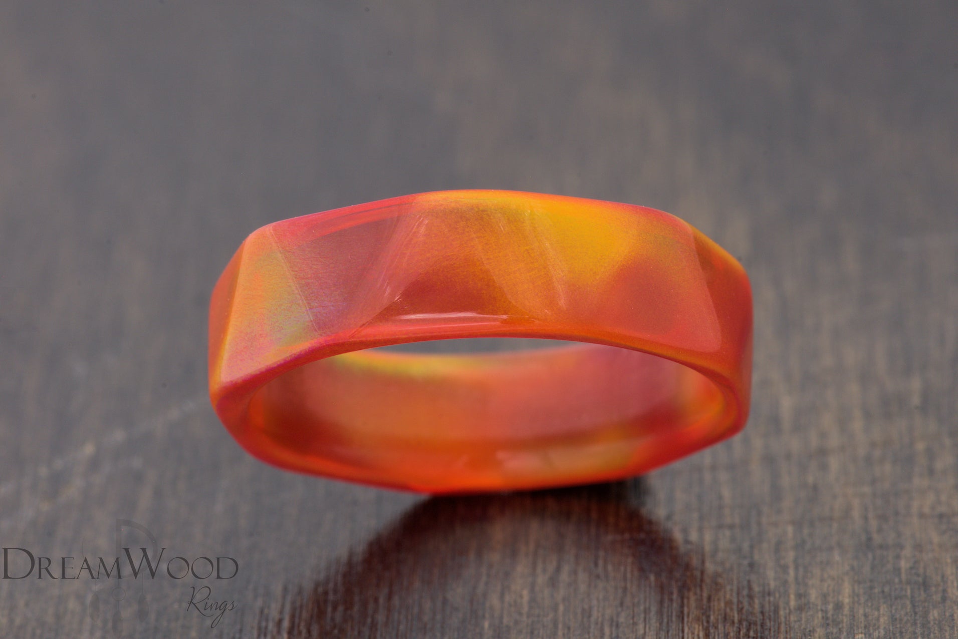 Experience the vibrant allure of our Solar Ember Lab Opal Ring, where ...