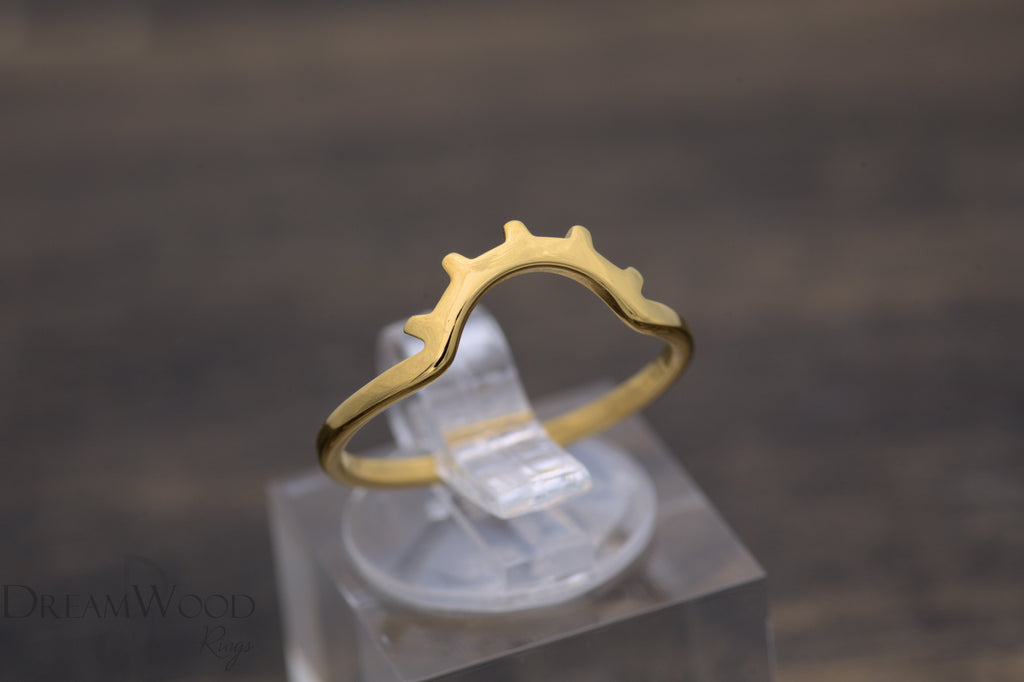 Gold Sunburst Ring - Dreamwood Rings - DreamWood Custom
