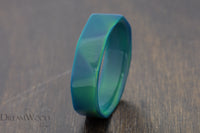 Custom men’s and women’s wedding band by Dream Wood Rings