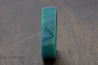 Custom men’s and women’s wedding band by Dream Wood Rings