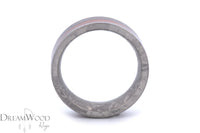 Crystalized Titanium & Red Cedar Inlay Ring