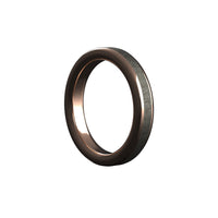Custom men’s and women’s wedding band by Dream Wood Rings