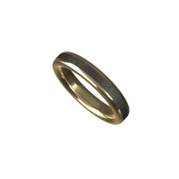 Custom men’s and women’s wedding band by Dream Wood Rings