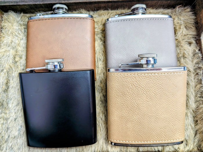 Elegant 6oz Personalized Flask - DreamWood Custom