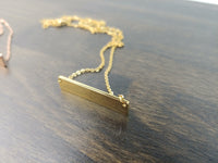 Lavish Gold Bar Necklace - DreamWood Custom