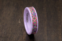 Custom men’s and women’s wedding band by Dream Wood Rings