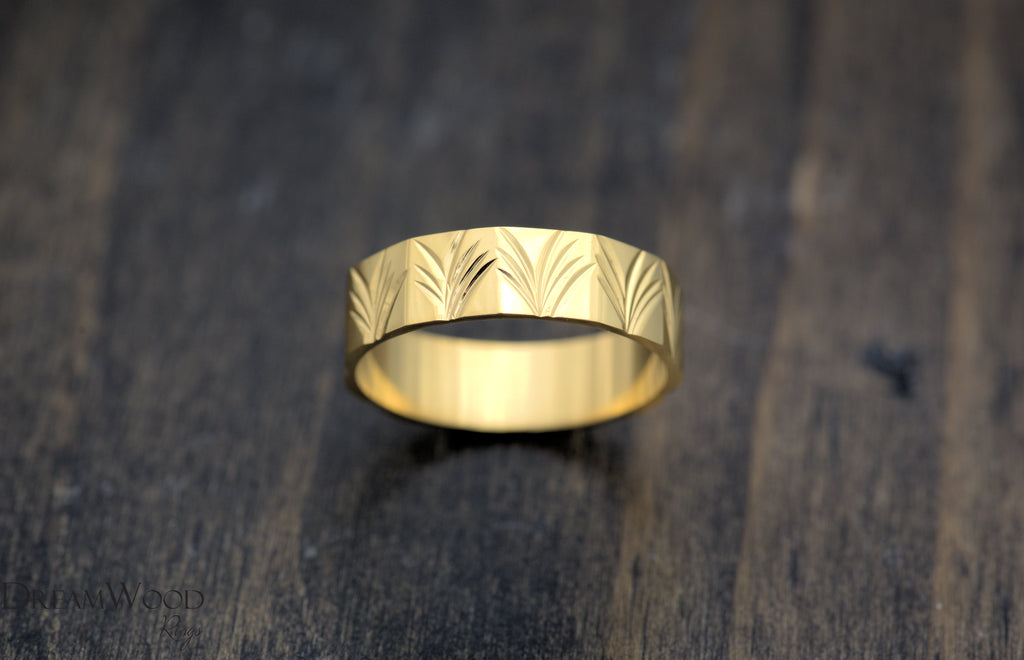 Wheat Ring | Gold Stainless Ring