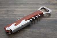 Engraved Wooden Bottle Opener Wine Corkscrew - The Perfect Groomsmen Gift for Wine Enthusiasts - DreamWood Custom