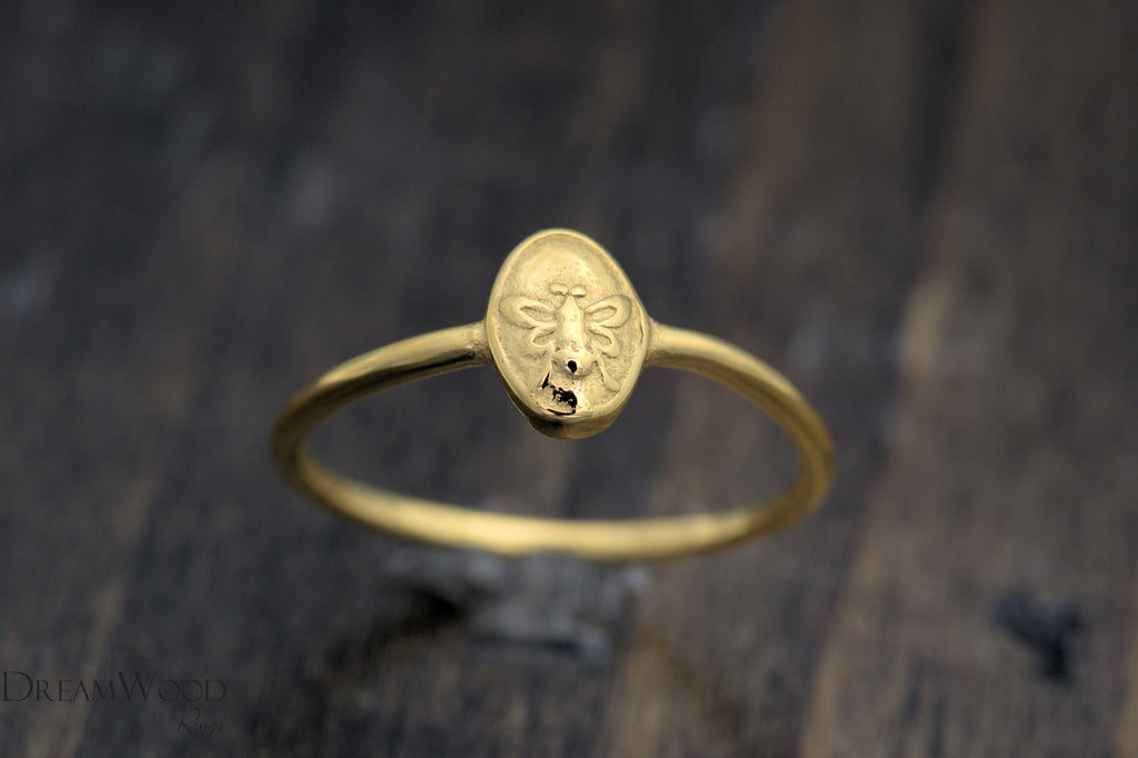 Bee Ring | Gold Stainless Ring - DreamWood Custom