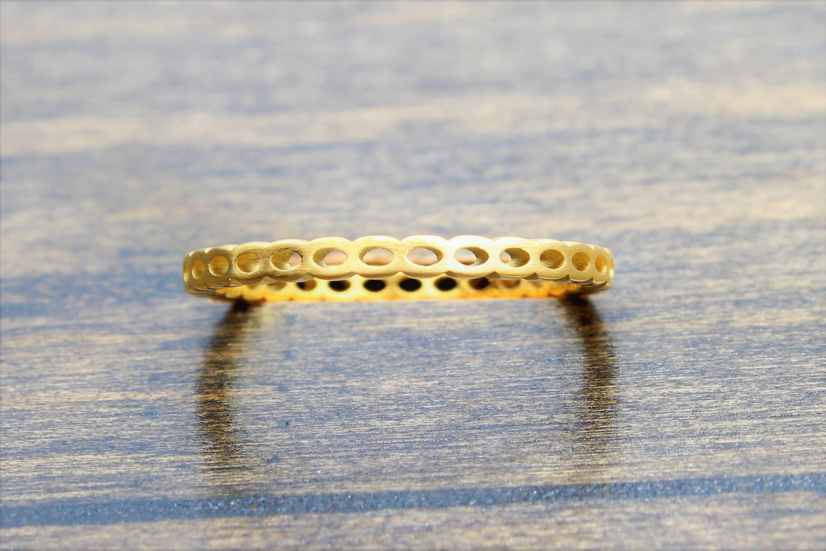 Oval cut out Ring - DreamWood Custom