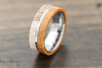 Whiskey Antler Ring - DreamWood Custom