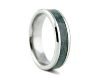 Tungsten Ring with Dyed Maple Inlay - DreamWood Custom