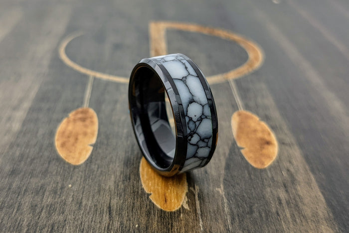 White Buffalo Ring - DreamWood Custom