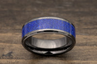 Afghan AAA Lapis  Black Ceramic Ring - DreamWood Custom