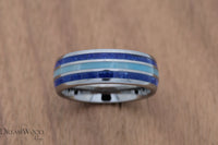 Custom men’s and women’s wedding band by Dream Wood Rings