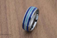 Custom men’s and women’s wedding band by Dream Wood Rings