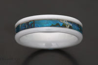 Custom men’s and women’s wedding band by Dream Wood Rings