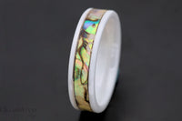 Custom men’s and women’s wedding band by Dream Wood Rings